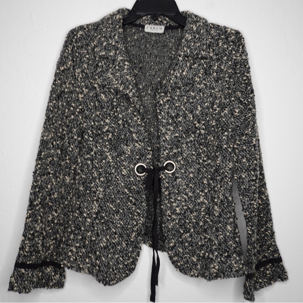 J’ENVIE New York Tweed Knit Jacket‎ – Black/White, Size M/L